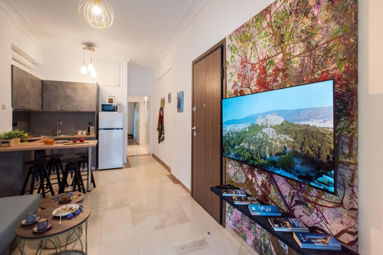 Blue Ark Boho Stay At Acropolis Aten Exteriör bild